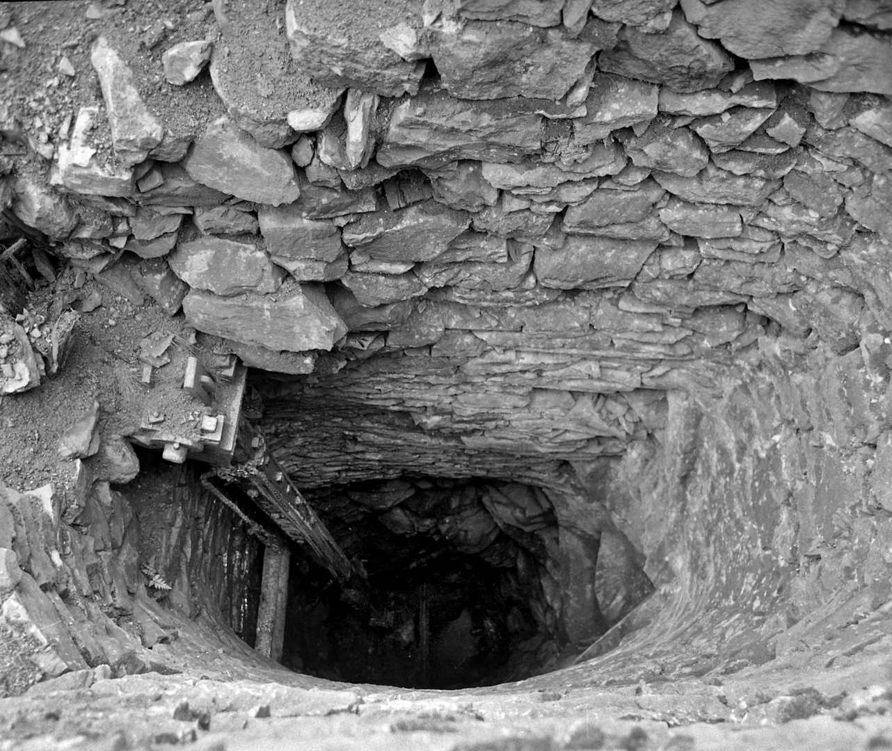 View down Cyffty Shaft 1891, submitted by Dickie Bird on 14-03-2026.
© Richard Bird View down Cyffty Shaft 1891